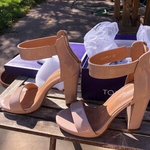 Nude Pump Heels, Top Moda, Women’s Size 5